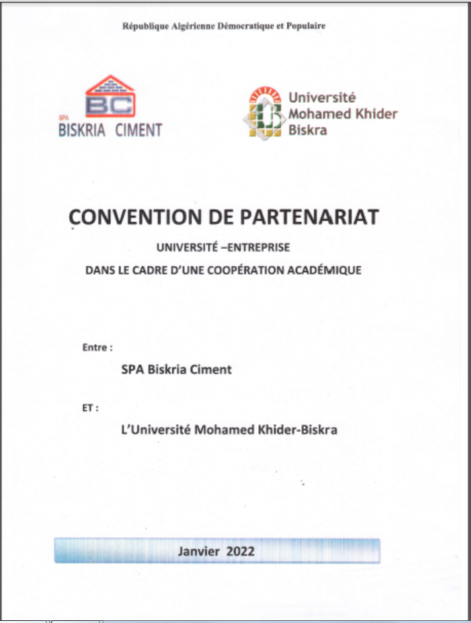 convention univ ciment